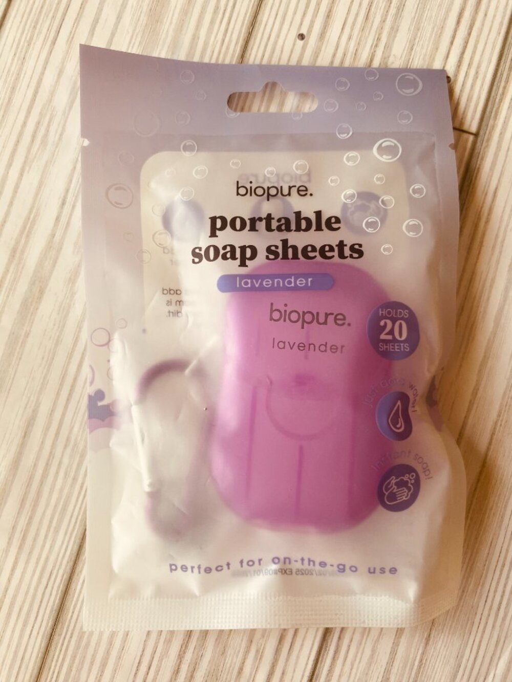 *CLOSET CLOSING* 10/$10 biopure Portable Soap Sheets *Lavender* 20 Sheets